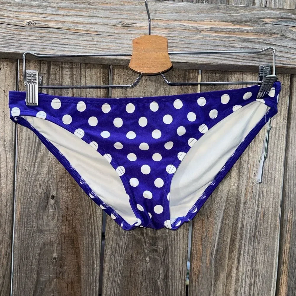 Kate Spade New York Polka Dot Hipster Bikini Bottom Size Large